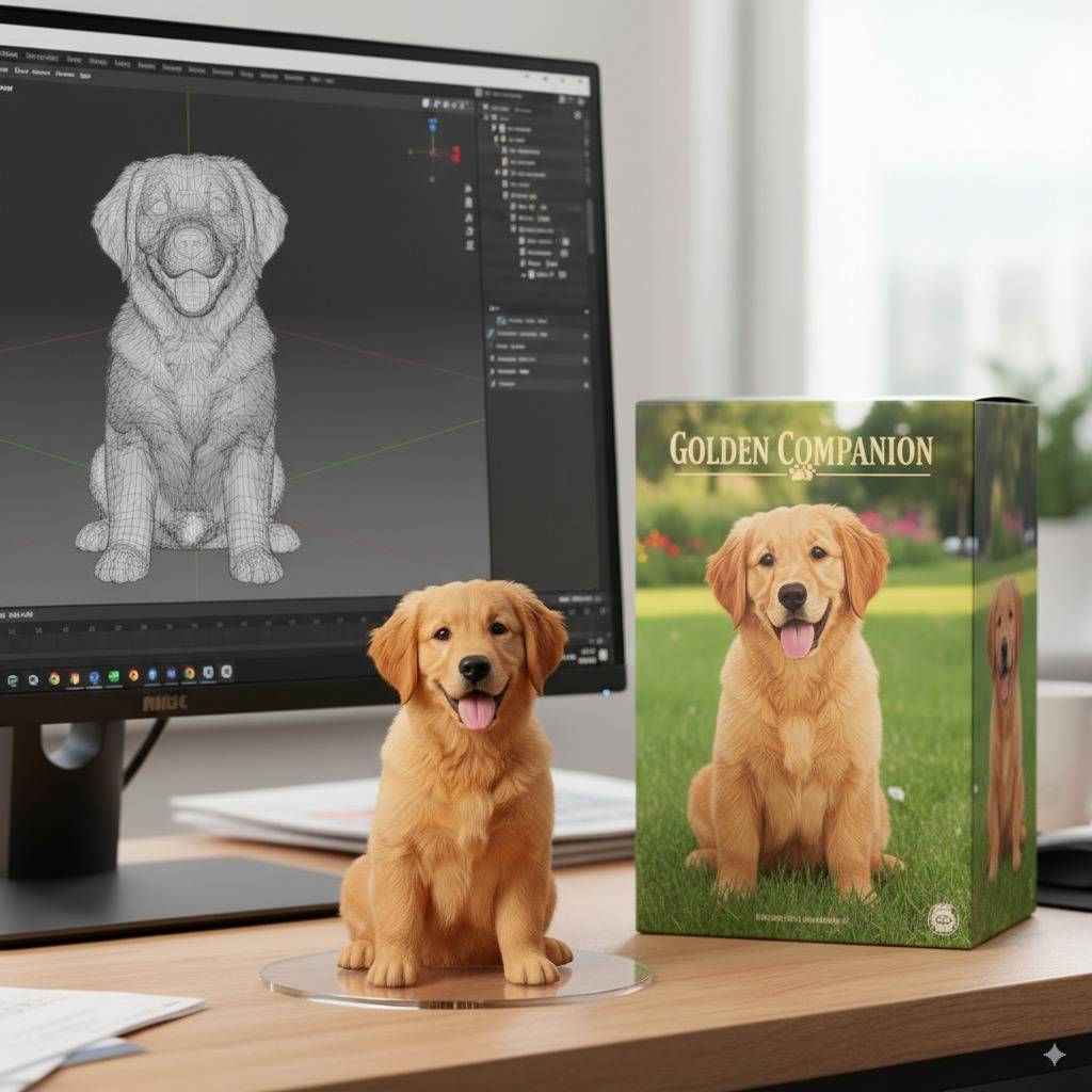 Golden Retriever - AI Action Figures Golden Retriever - AI Action Figures